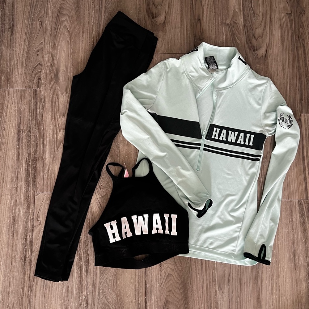 Pink Victoria Secret Sweatsuit and Sports Bra (Hawaii Edition)